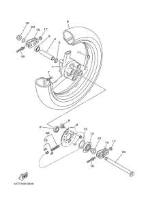TZ125 Переднее колесо