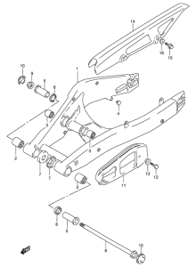 RG125 Маятник задний