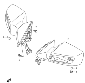 AN650 (ABS) Зеркало
