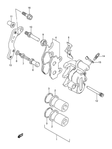 DR250 Передний суппорт