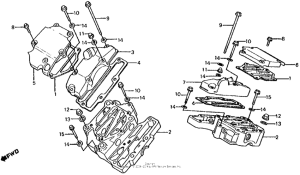 VT750C Крышка головки цилиндров