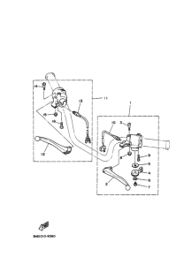 YD125S ﾊﾝﾄﾞﾙｽｲﾂﾁ.ﾚﾊﾞｰ