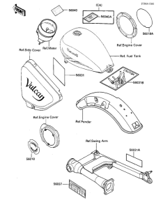 KZ1000 Наклейки