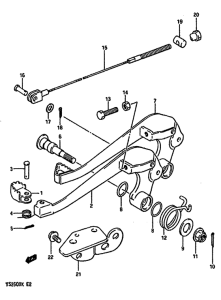 TS250 Передний суппорт