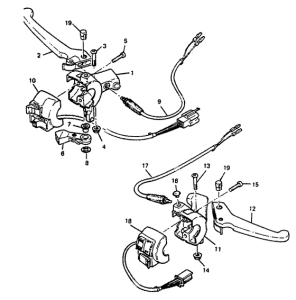 CW50 Handle switch. lever