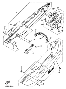 GTS1000A Side cover  /  oil tank
