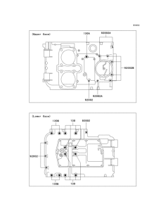 KLE500 Болты крепления картера