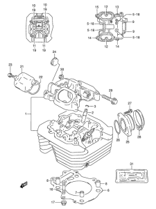 DR250 Головка цилиндров