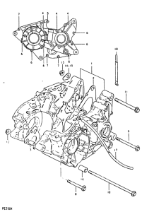 PE250 Картер двигателя