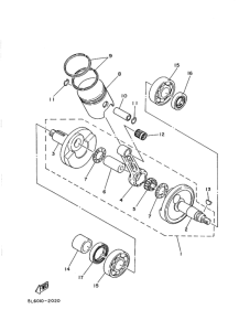 YSR80 Коленчатый вал поршень