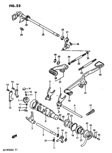 GV1400 Переключение передач