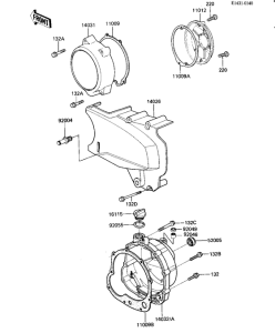 KZ1100 Крышки двигателя