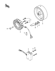 KZ750 Generator / regulator