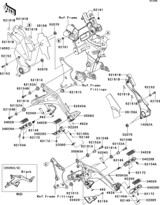 EX650 Подножки