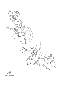 XVS650A Handle switch. lever