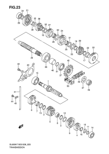 DL650 (ABS) Трансмиссия