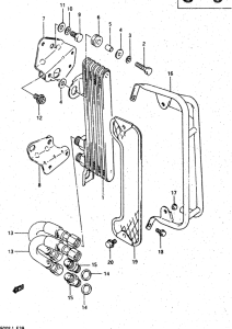 DR500 Масляный радиатор