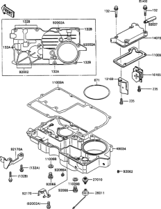 ZX1100 Breather body / oil pan