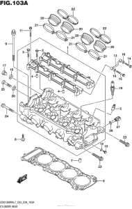 GSX1300R (ABS) Cylinder Head (Gsx1300Ral7 E03)
