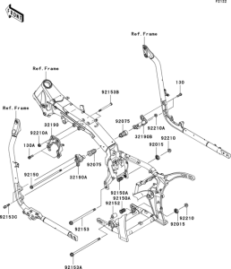 VN2000 Крепление двигателя