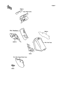 KMX125 Decals(ebony)(kmx125-b8)