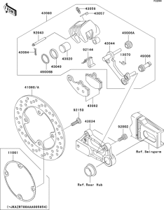 ZR1000 Задний тормоз