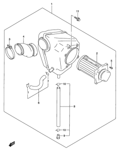 GZ250 Воздухоочиститель