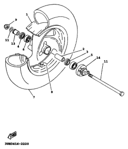 XC125 Переднее колесо