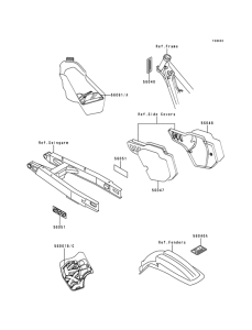 KX500 Наклейки