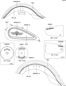  Decals(red / beige)(vn1500-n1h / n2h)