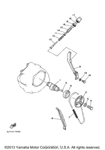 TW200M Цепь механизма газораспределения