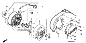 ST50 Крышка картера левая