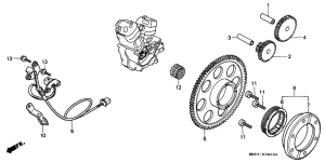 XL600V Pulse generator /  starting clutch