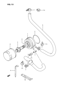 GSX-R750 Oil cooler - oil filter
