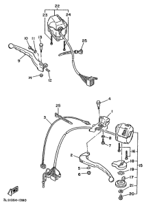 XV250S Handle switch. lever