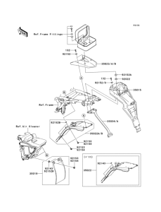 KLX125 Заднее крыло