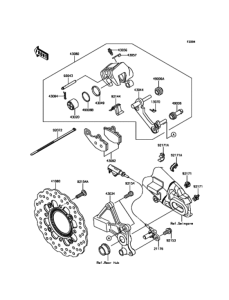 EX400 リヤブレーキ
