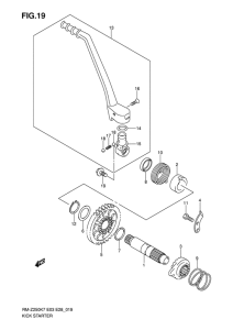RM-Z250 Ножной стартер