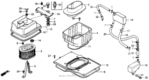 GL1200I Воздушный фильтр