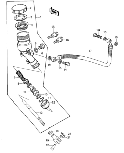 KZ1000 Задний тормозной цилиндр