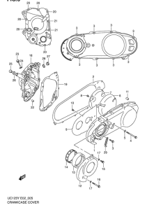 UC125 Crankcase cover ass`y  (v