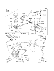 ZX1000 Главный тормозной цилиндр