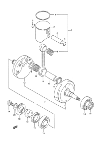 RM250 Вал коленчатый