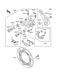 ZR1100 Задний тормоз