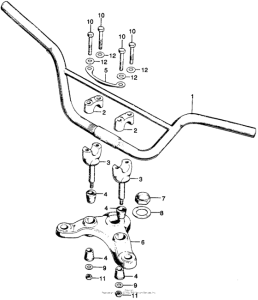 SL175 Handlebar + fork top bridge