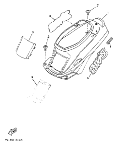 CW50 Side cover  /  oil tank