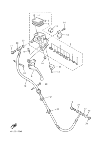 XJR1300 Vorderer hauptbremszylinder 2