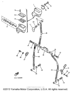 XJ700XSC Главный тормозной цилиндр