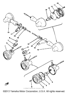 XT500E Поворотники