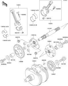 VN800 Коленвал